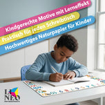 Schreibtischunterlage aus Papier Alphabet; Größe A2