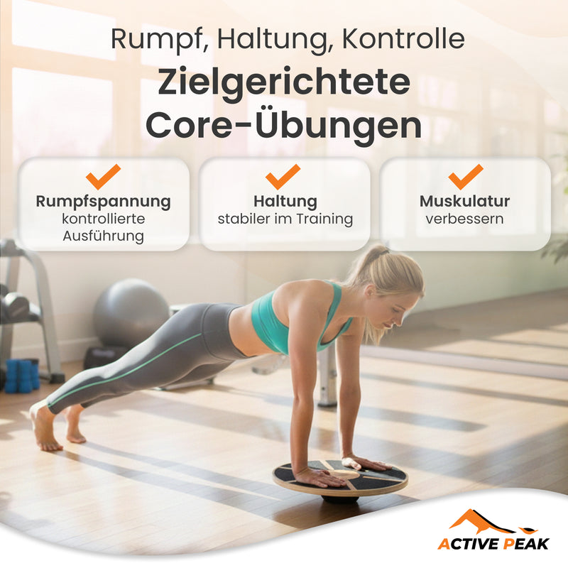 Therapie Kreisel Balance Board aus Holz
