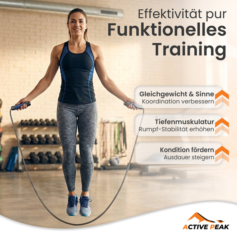 7-in-1 Workout Set mit Bauchroller, Liegestützgriffen, Springseil & Zubehör