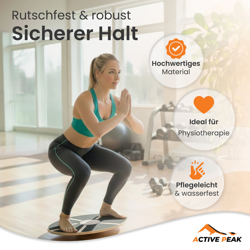Therapie Kreisel Balance Board aus Holz