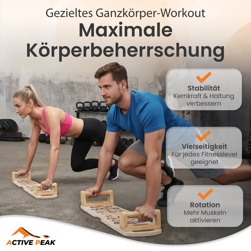 Liegestützbrett aus Holz