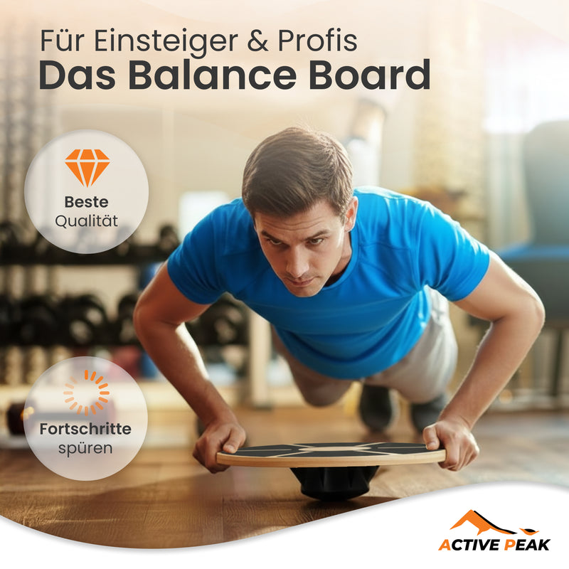 Therapie Kreisel Balance Board aus Holz